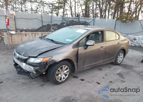 2012 Honda Civic Lx from USA, damaged, VIN 2HGFB2F58CH612516